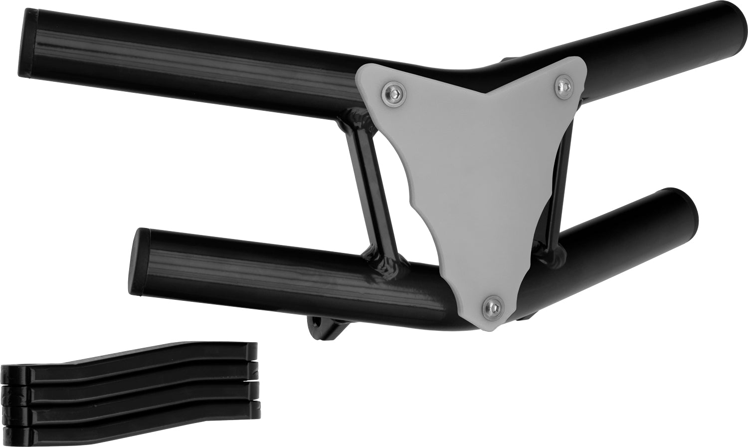 Crosspro - Front Bumper Waspe Lite For Suzuki LT-R 450-Black Tube / White Plate