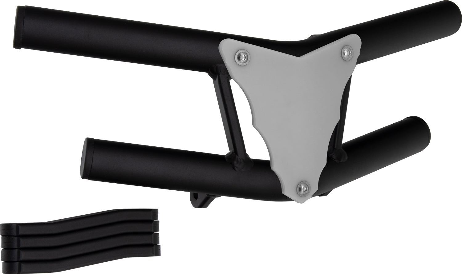 Crosspro - Front Bumper Waspe Lite For Yamaha YFM 350 Warrior-Textured Black Tube / White Plate