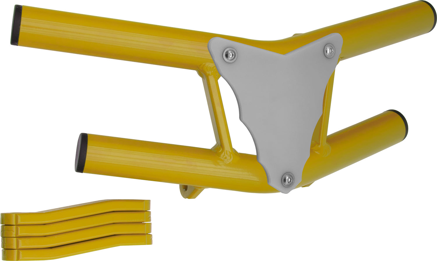 Crosspro - Front Bumper Waspe Lite For Suzuki LT-Z 250-Yellow Tube / White Plate