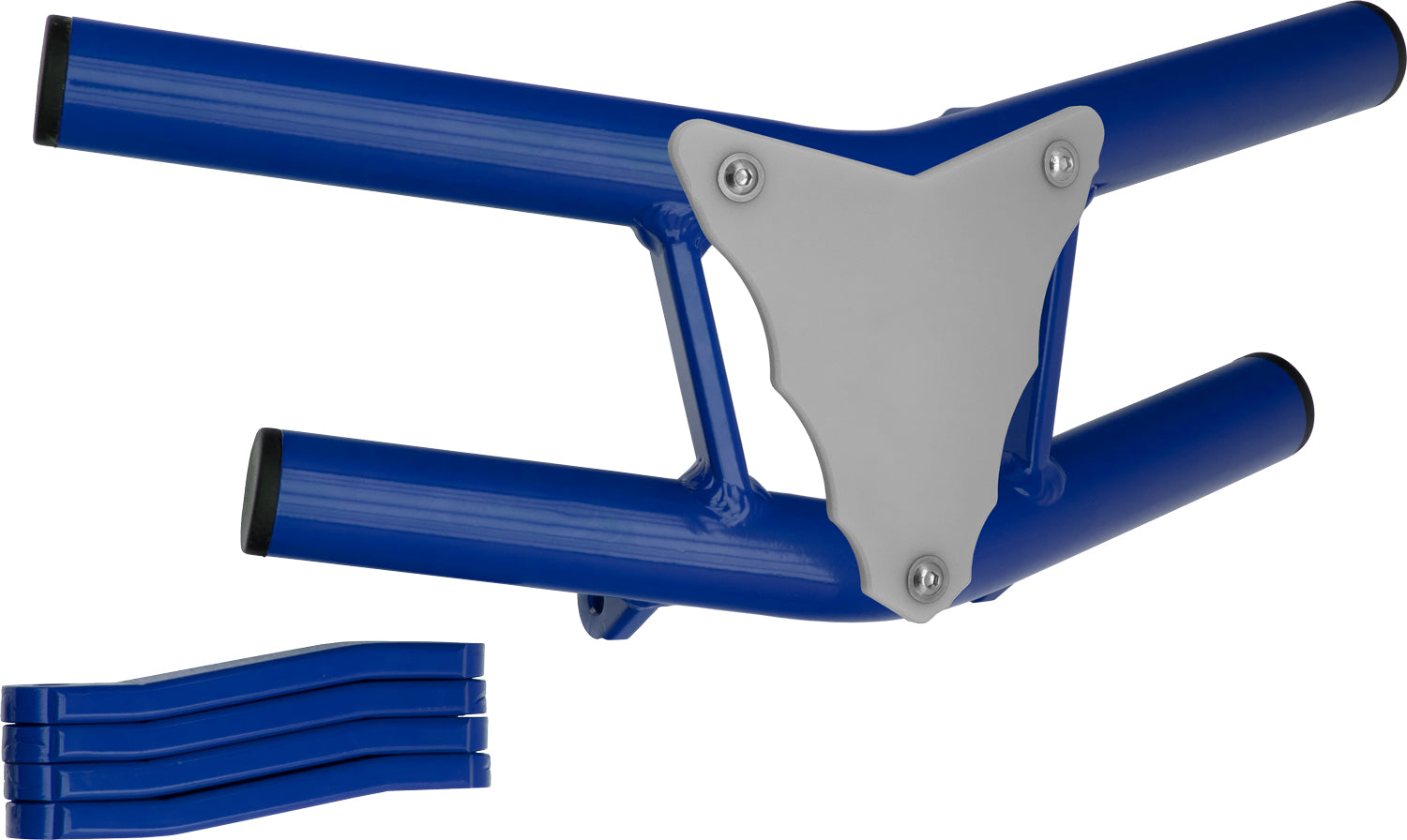 Crosspro - Front Bumper Waspe Lite For Yamaha YFM 660 Raptor-Blue Tube / White Plate