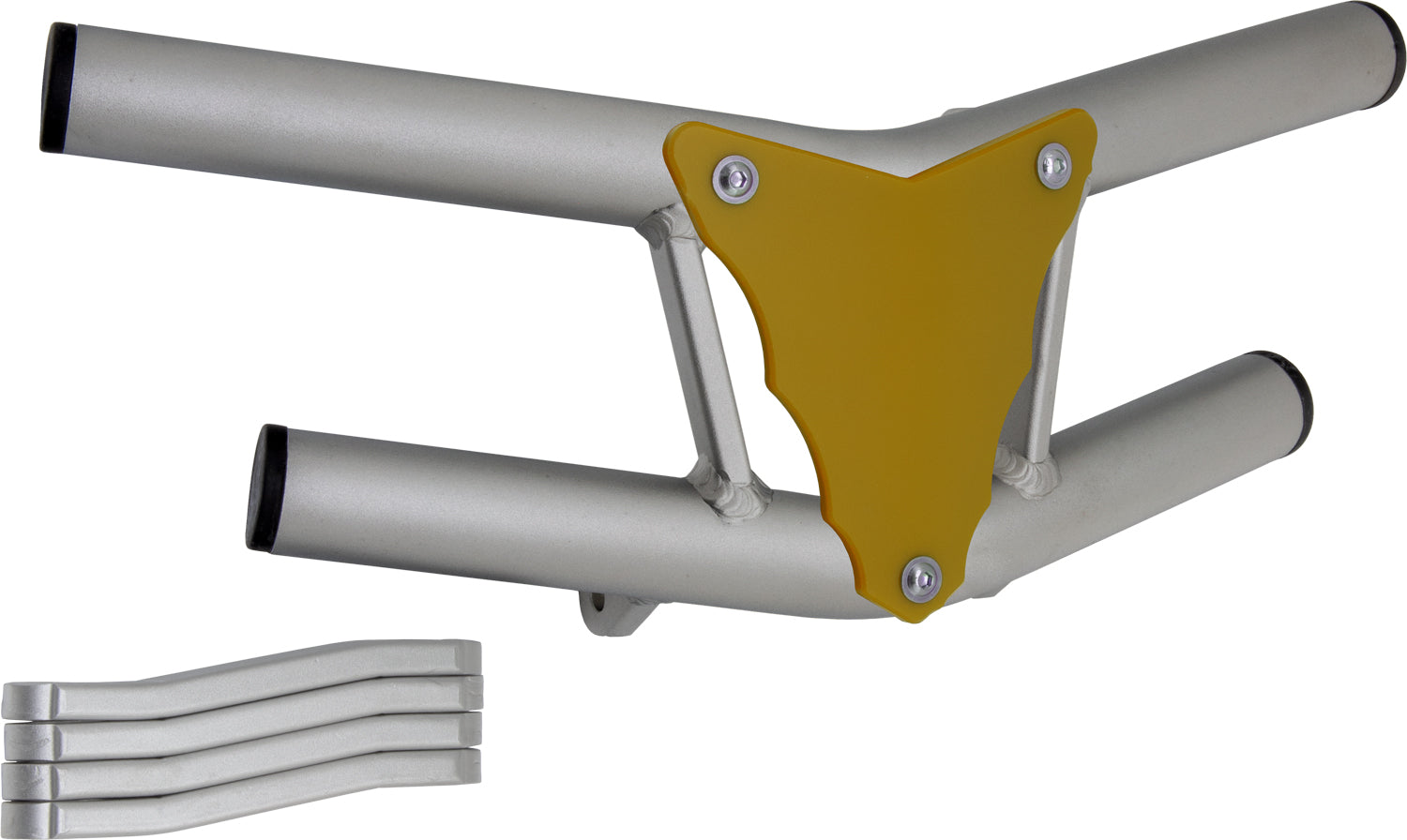 Crosspro - Front Bumper Waspe Lite For Yamaha YFZ 450-Ice Polish Tube / Yellow Plate