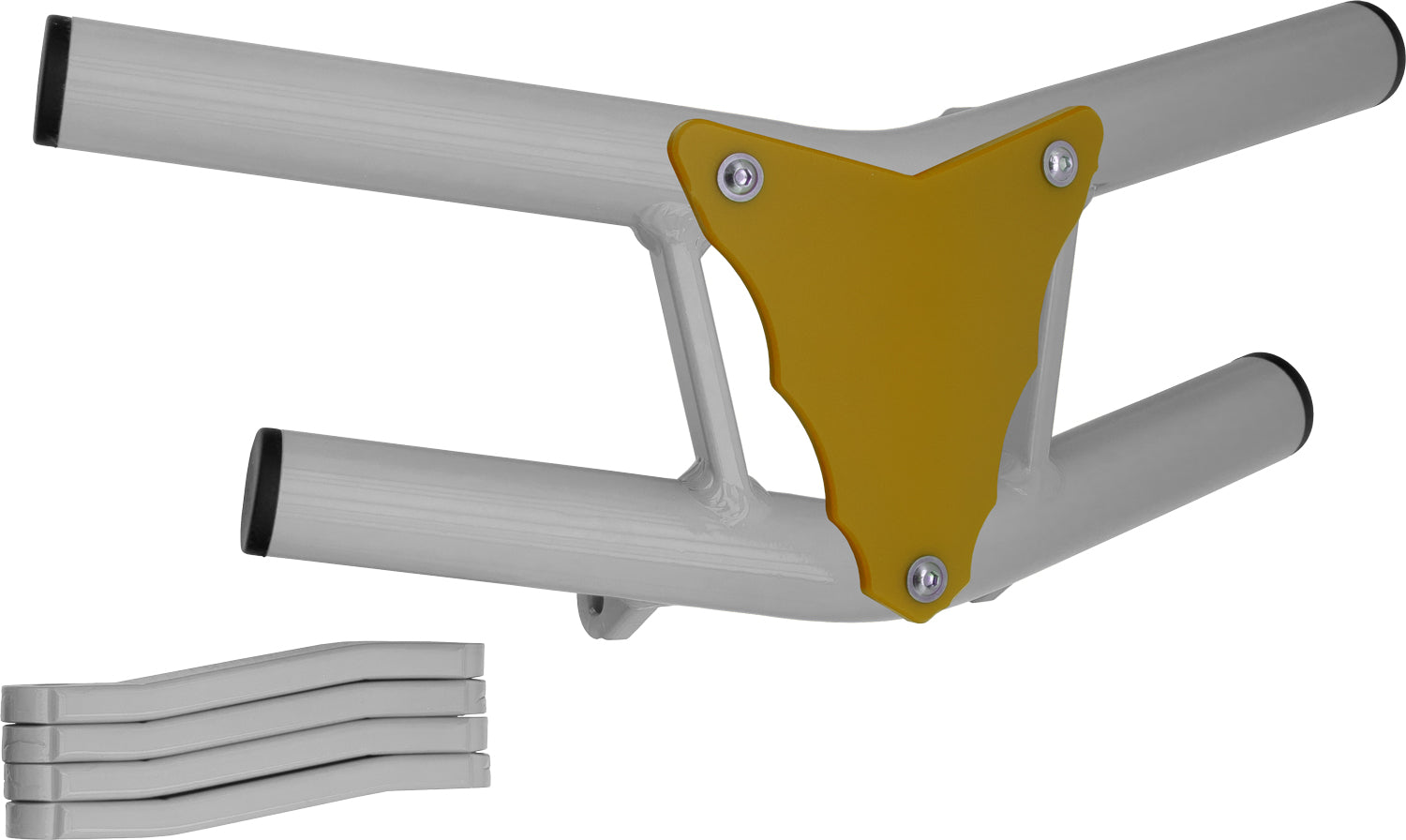 Crosspro - Front Bumper Waspe Lite For Polaris Predator 500-White Tube / Yellow Plate