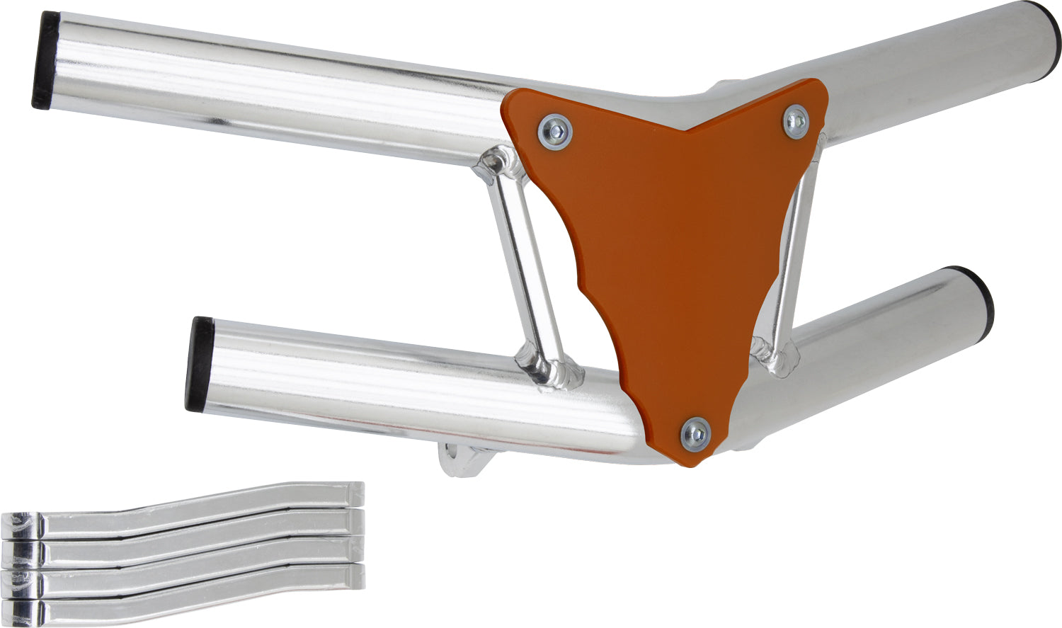 Crosspro - Front Bumper Waspe Lite For Yamaha YFZ 450-Polish Tubo / Orange Plate