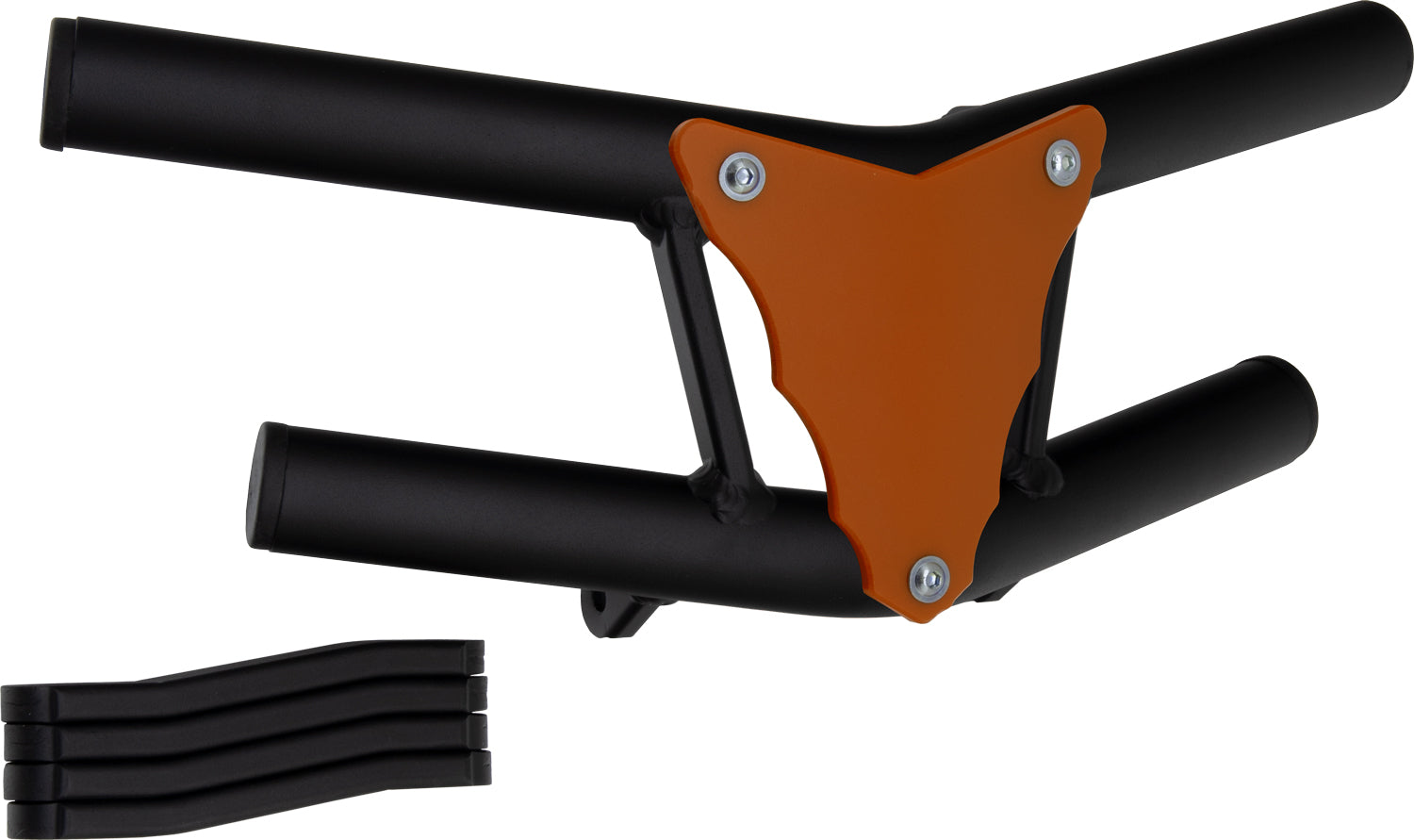 Crosspro - Front Bumper Waspe Lite For Suzuki LT-R 450-Textured Black Tube / Orange Plate