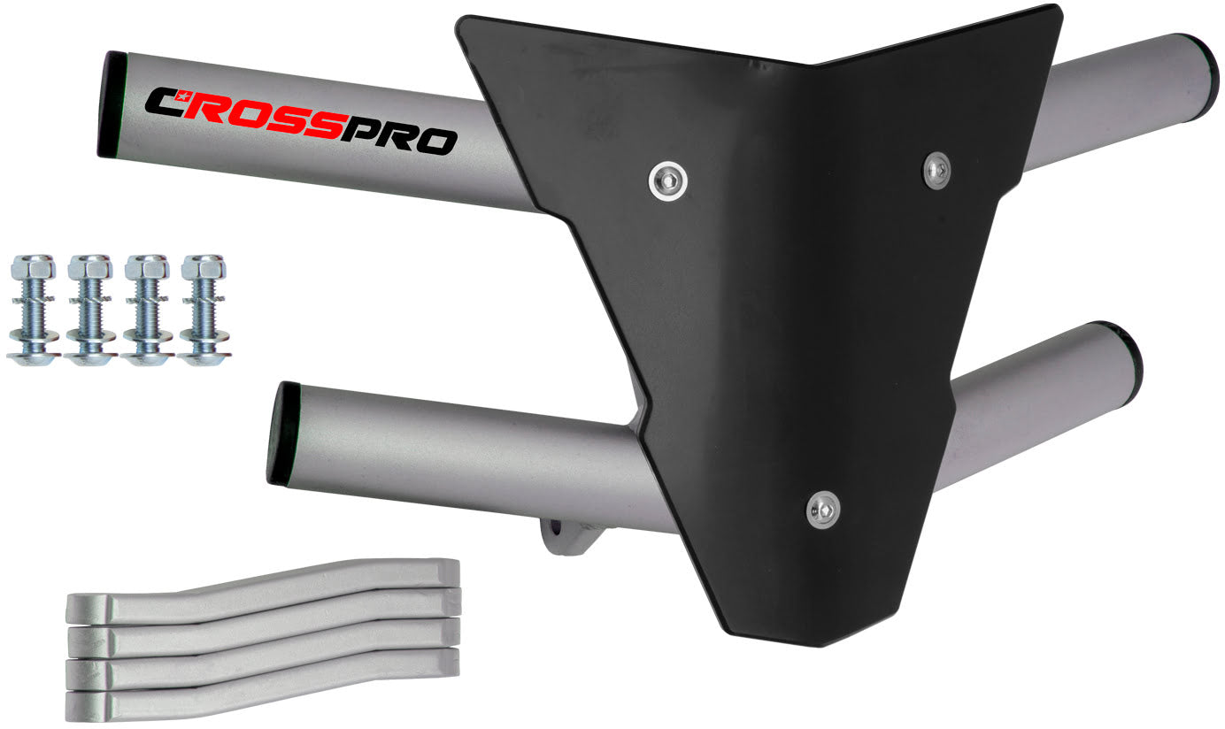 Crosspro - Front Bumper Waspe For Polaris Predator 500-Ice Polish Tube / Black Plate