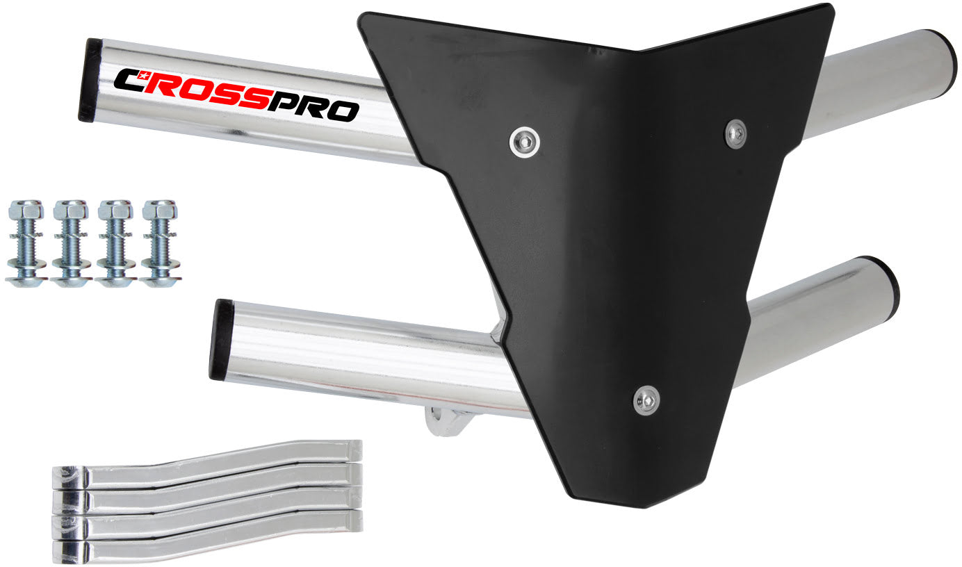 Crosspro - Front Bumper Waspe For Access SP 450-Polish Tubo / Black Plate