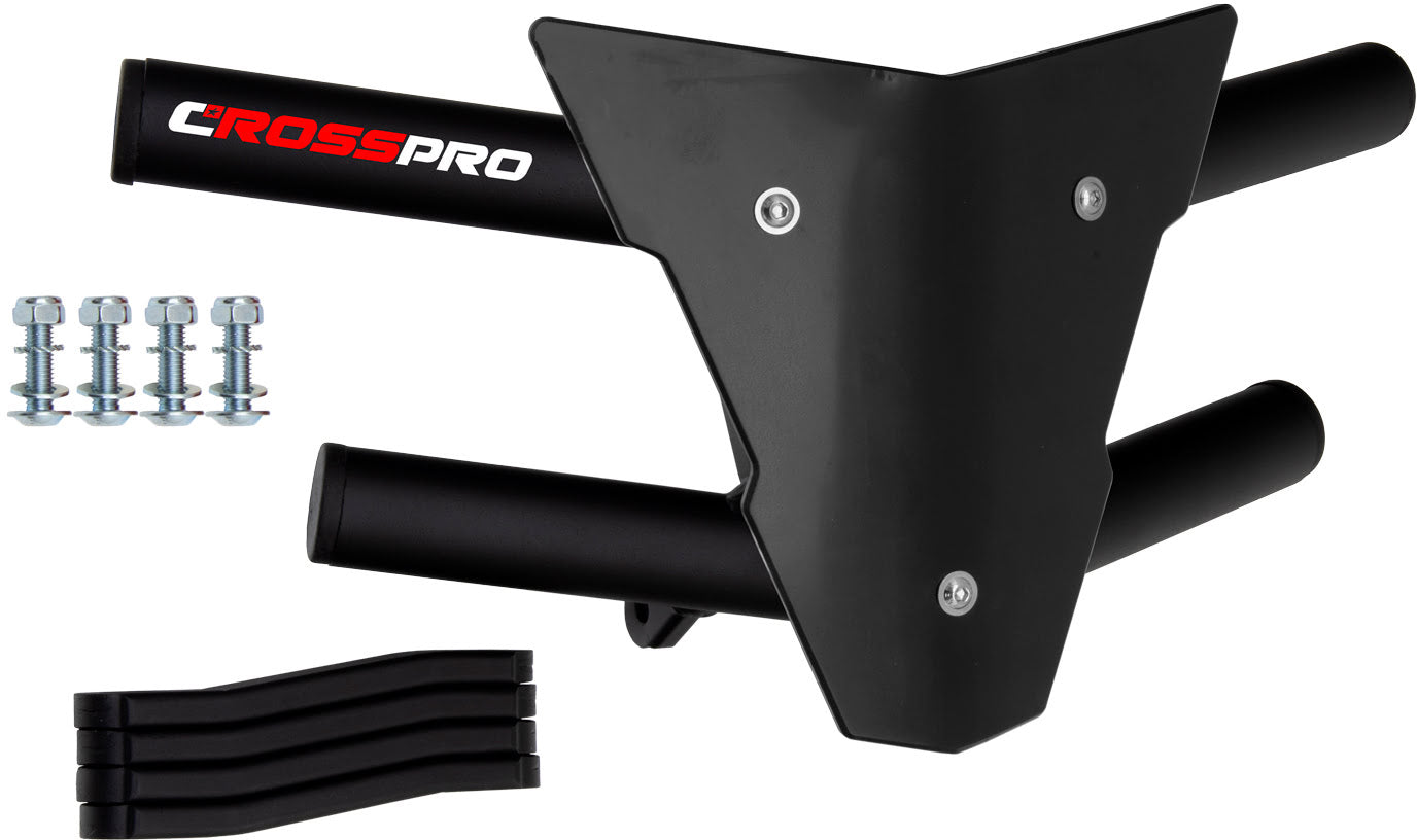 Crosspro - Front Bumper Waspe For Yamaha YFM 250 Raptor-Textured Black Tube / Black Plate