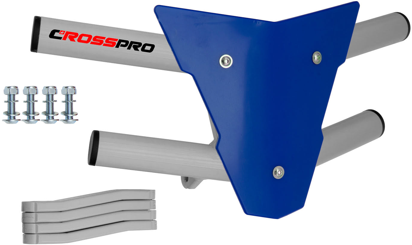 Crosspro - Front Bumper Waspe For Polaris Outlaw 500-White Tube / Blue Plate