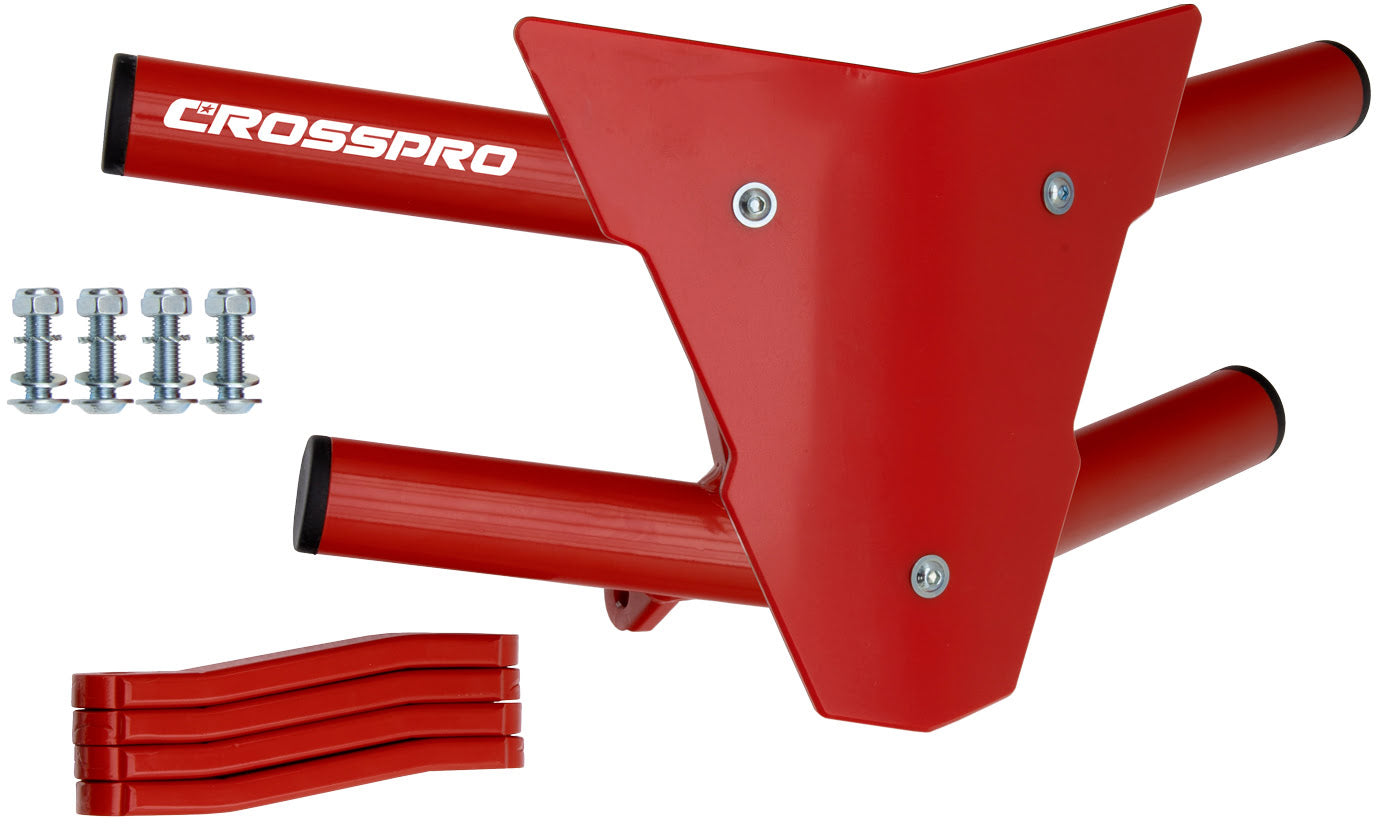 Crosspro - Front Bumper Waspe For Polaris Predator 500-Red Tube / Red Plate