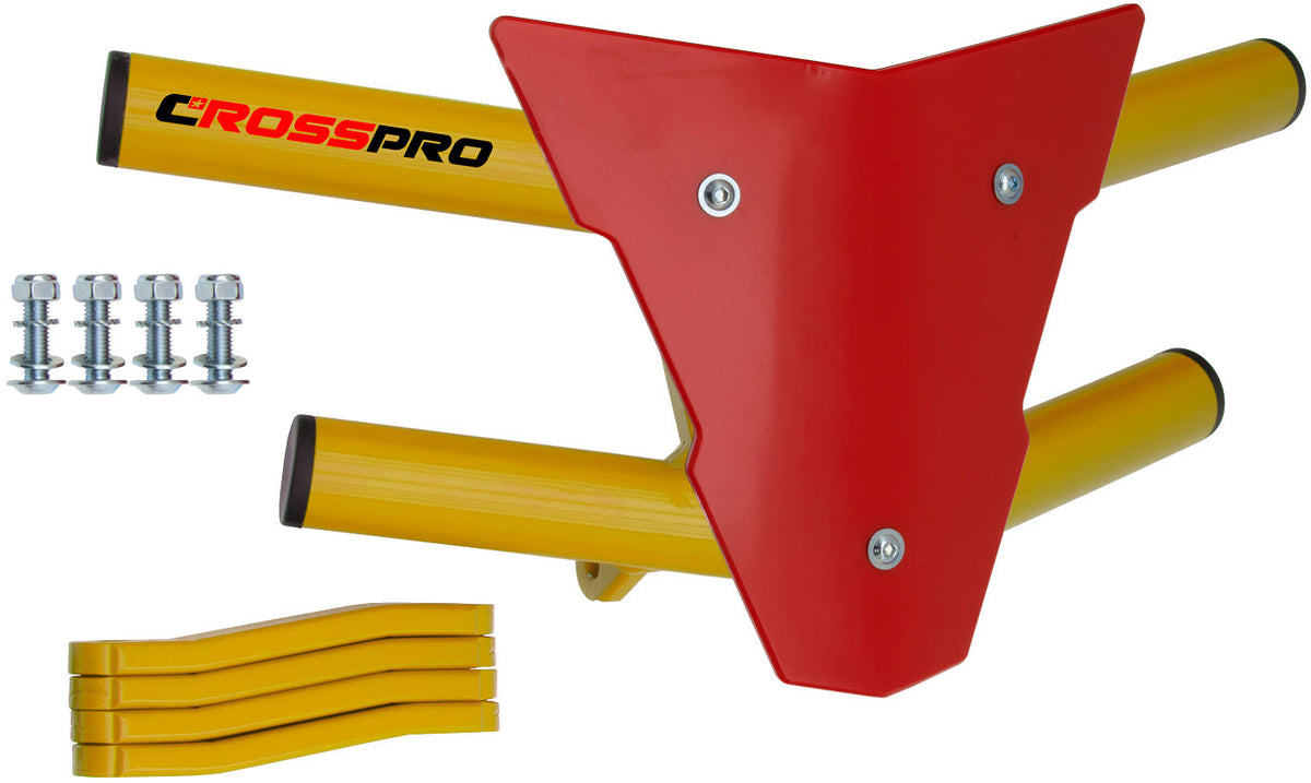 Crosspro - Front Bumper Waspe For Polaris Outlaw 500-Yellow Tube / Red Plate