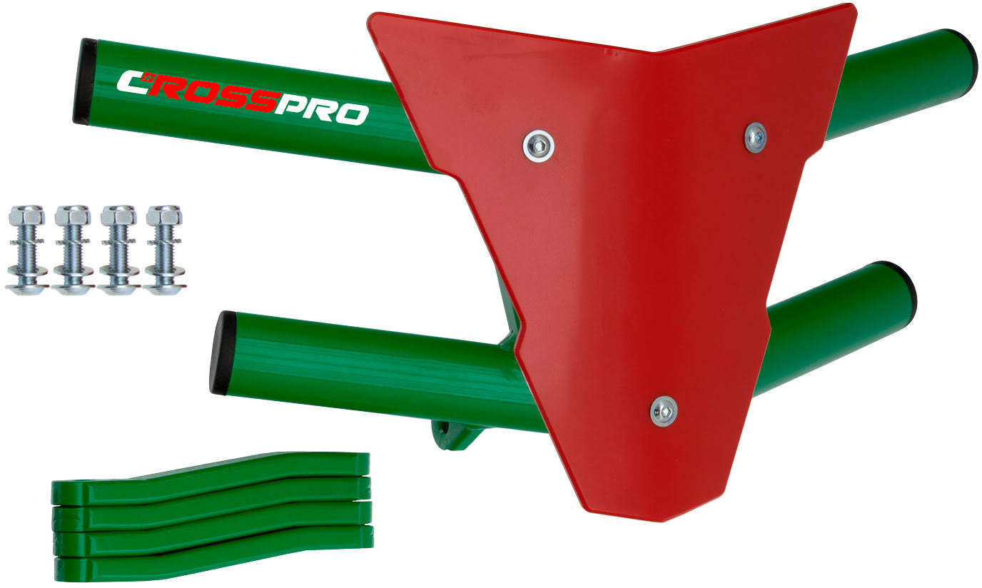 Crosspro - Front Bumper Waspe For Aeon Cobra 350-Green Tube / Red Plate