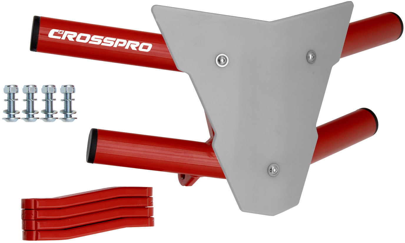 Crosspro - Front Bumper Waspe For Access SP 450-Red Tube / White Plate