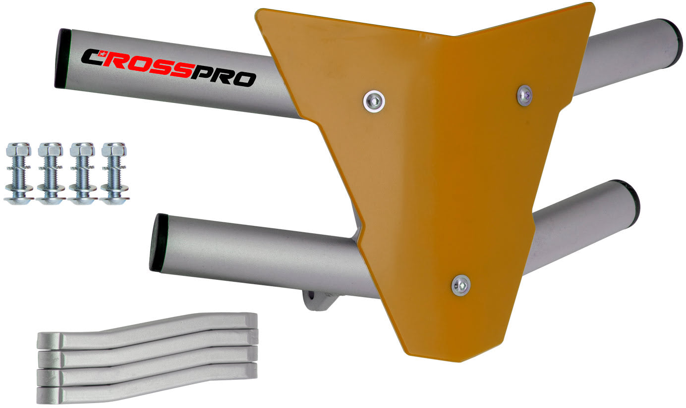 Crosspro - Front Bumper Waspe For Polaris Outlaw 500-Ice Polish Tube / Yellow Plate