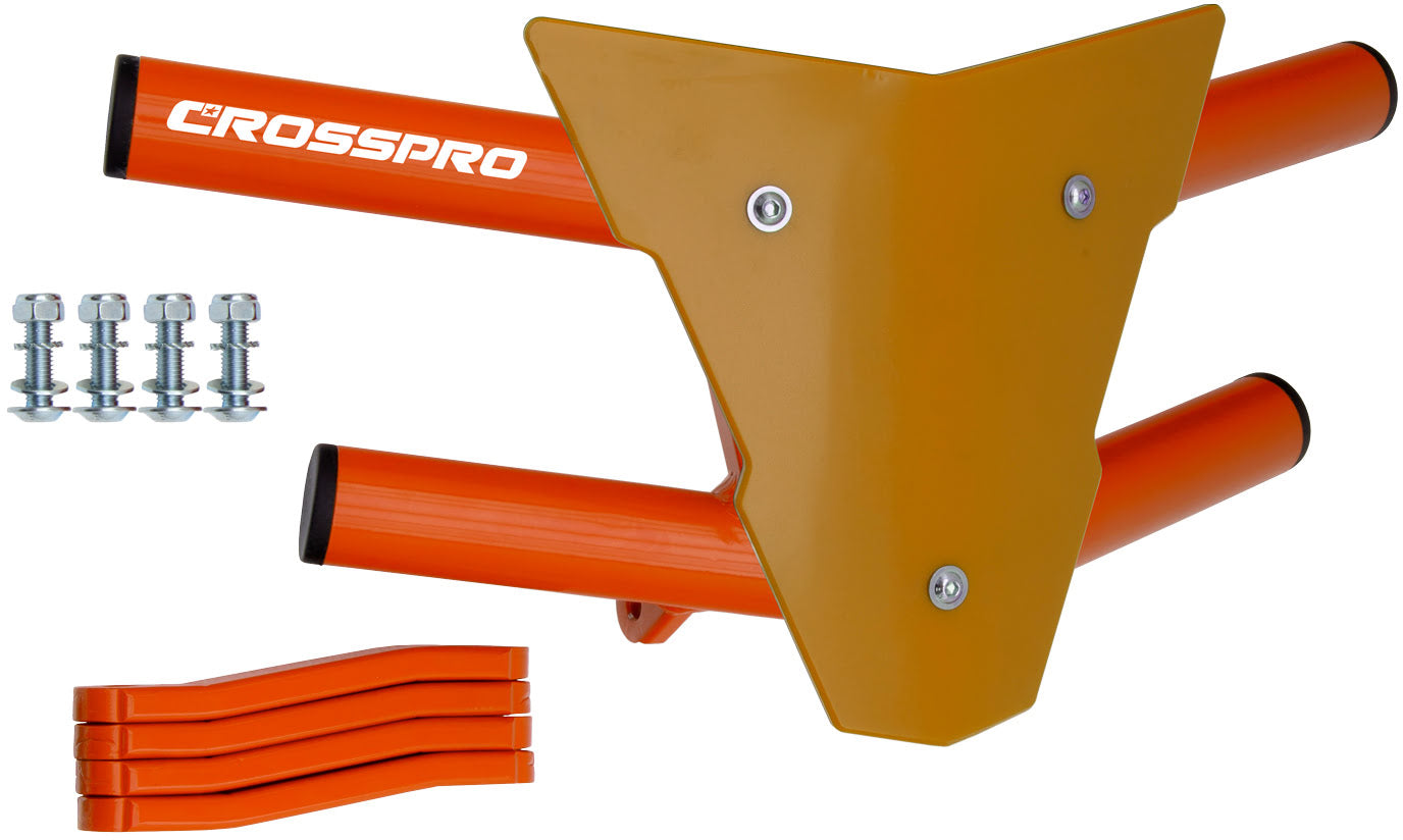 Crosspro - Front Bumper Waspe For Yamaha YFZ 350 Banshee-Orange Tube / Yellow Plate