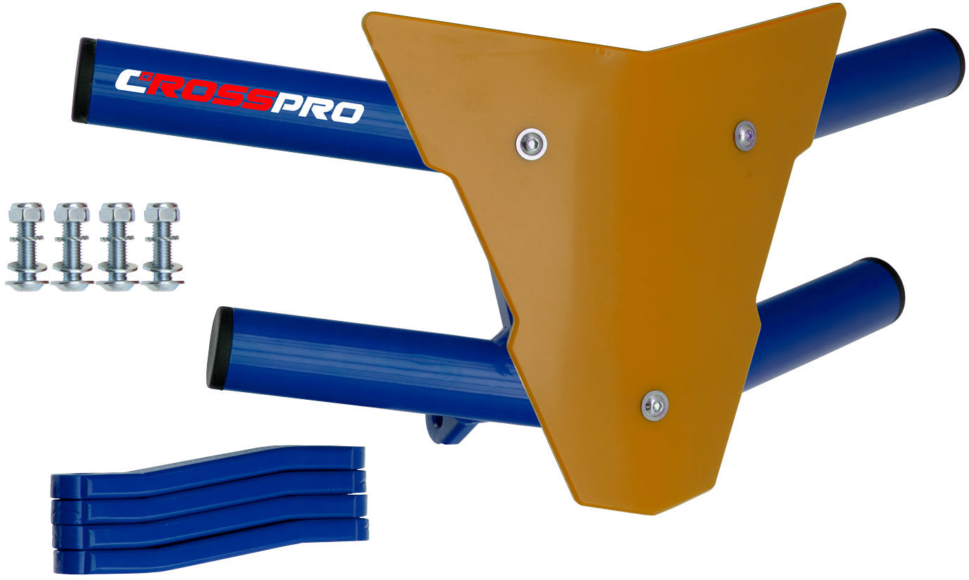 Crosspro - Front Bumper Waspe For Polaris Predator 500-Blue Tube / Yellow Plate