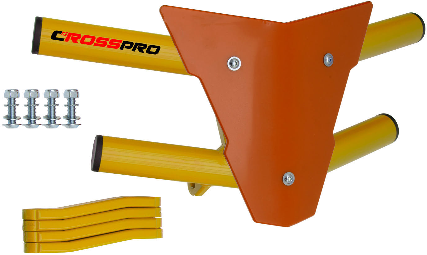 Crosspro - Front Bumper Waspe For Honda TRX 700-Yellow Tube / Orange Plate