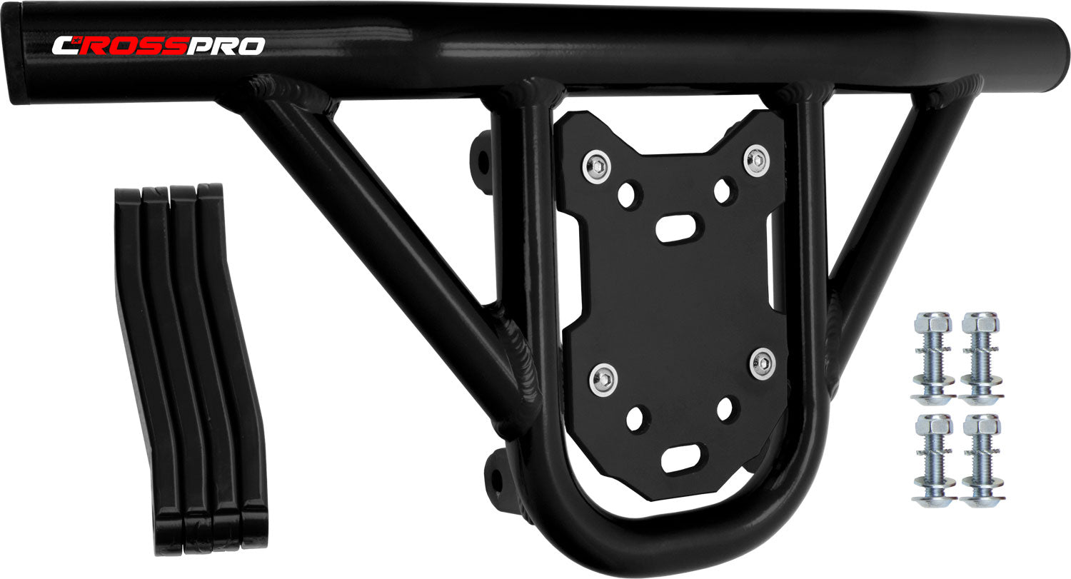 Crosspro - Front Bumper Hat For Dinli DL 450-Black Tube / Black Plate