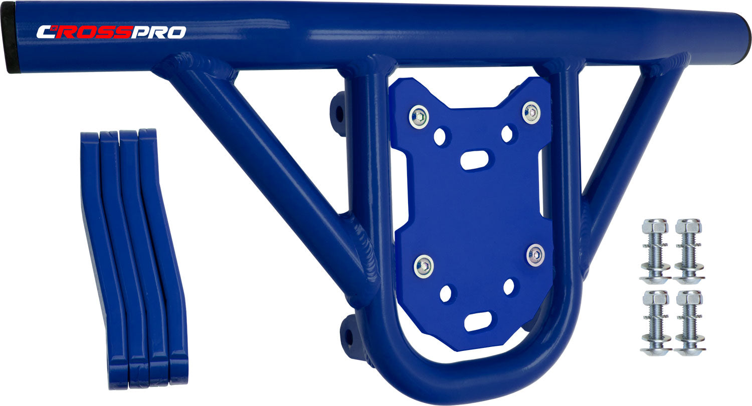Crosspro - Front Bumper Hat For Can Am (BRP) DS 450-Blue Tube / Blue Plate