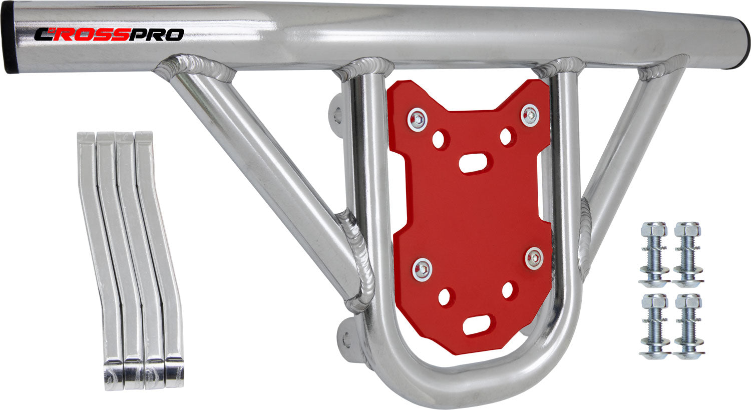 Crosspro - Front Bumper Hat For SMC Ram 520-Polish Tubo / Red Plate