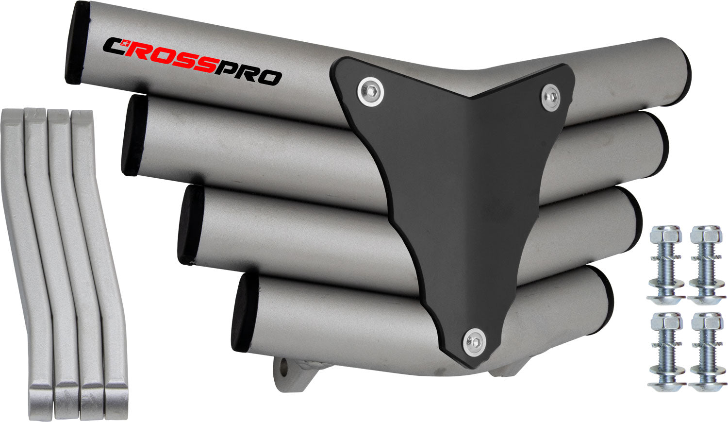 Crosspro - Front Bumper Corot For Can Am (BRP) DS 450-Ice Polish Tube / Black Plate