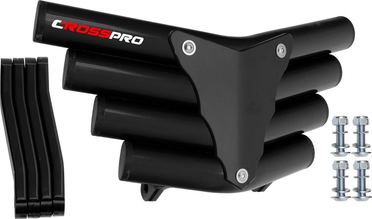Crosspro - Front Bumper Corot For Yamaha YFM 350 Raptor-Black Tube / Black Plate