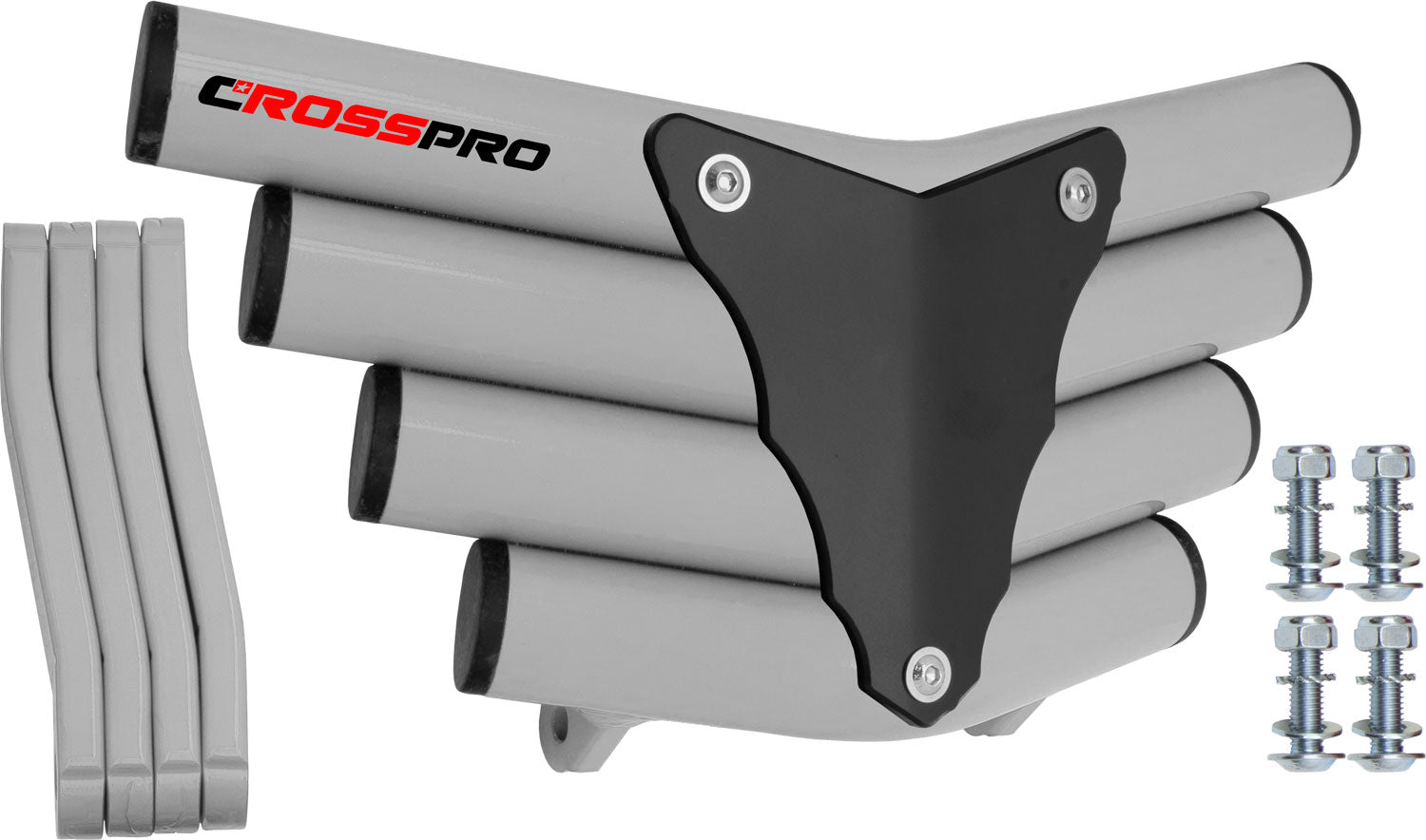 Crosspro - Front Bumper Corot For Yamaha YFZ 450-White Tube / Black Plate