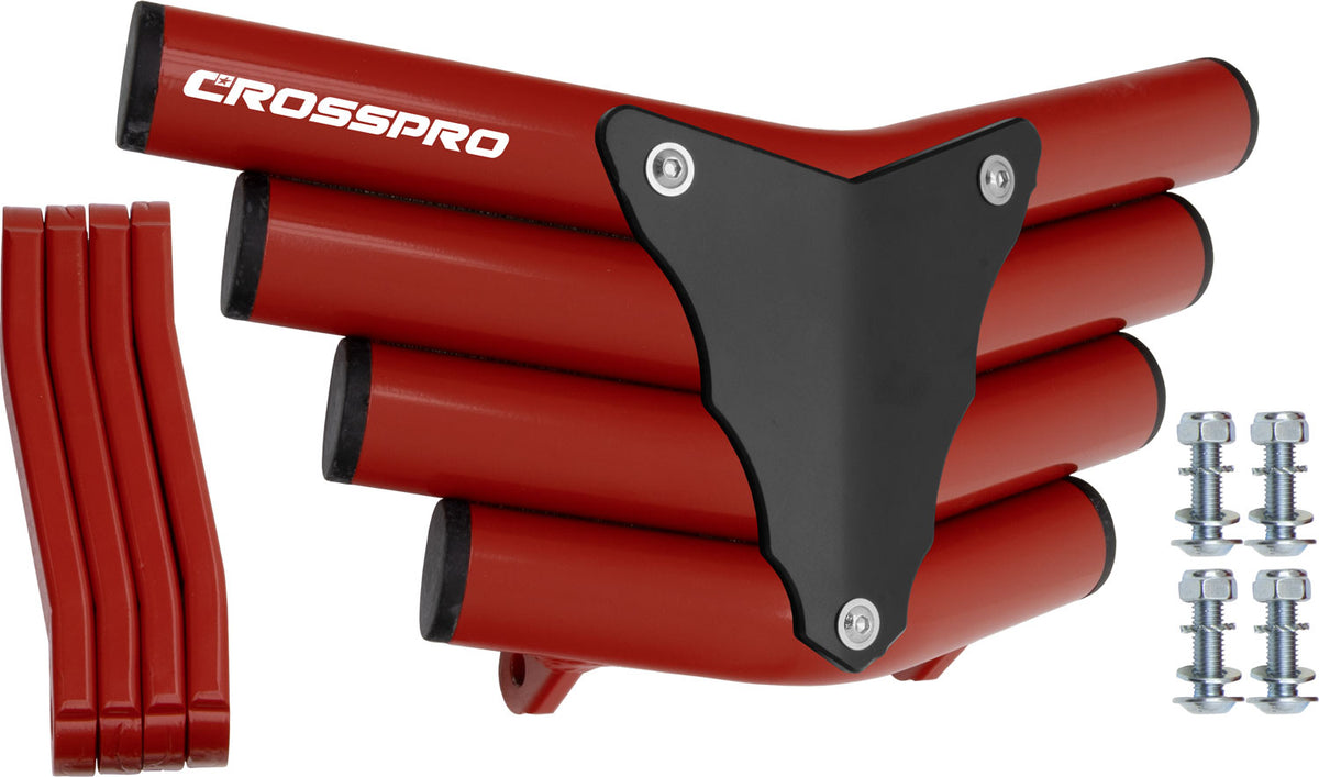 Crosspro - Front Bumper Corot For Access SP 450-Red Tube / Black Plate