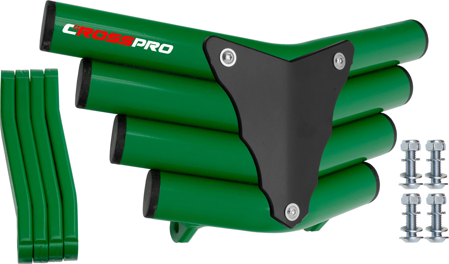 Crosspro - Front Bumper Corot For Honda TRX 250-Green Tube / Black Plate