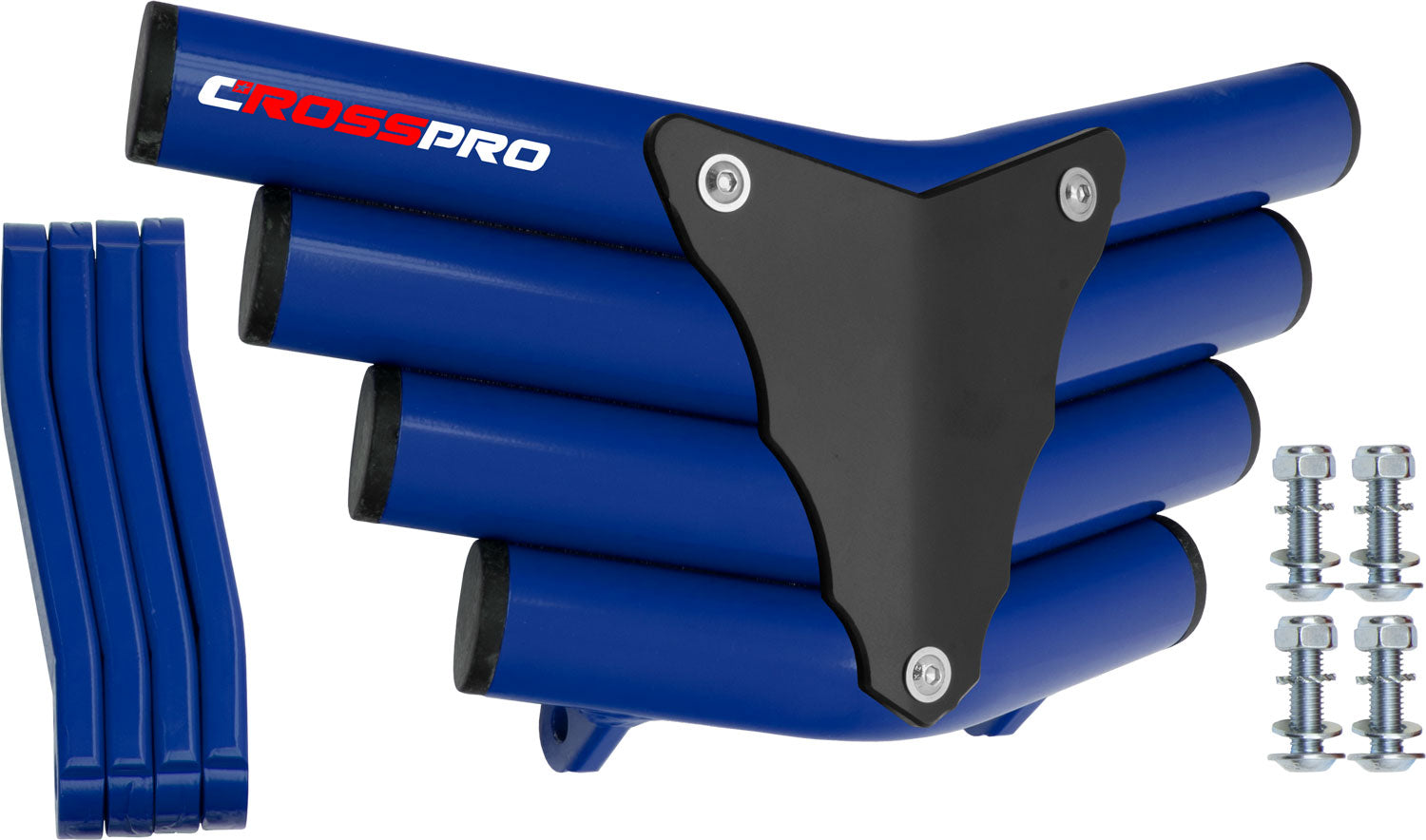 Crosspro - Front Bumper Corot For Suzuki LT-Z 250-Blue Tube / Black Plate