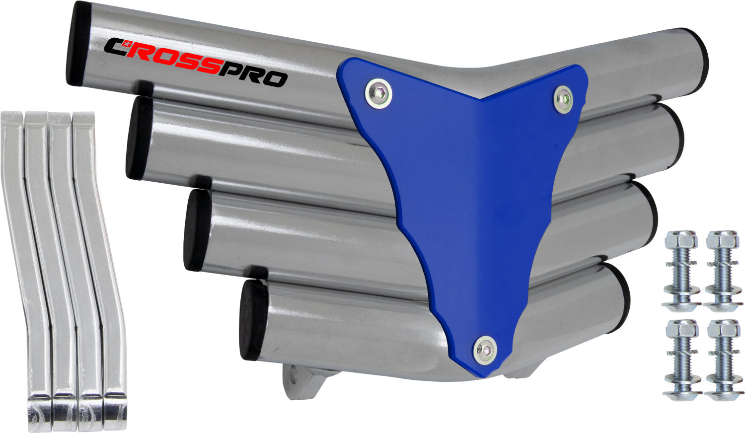 Crosspro - Front Bumper Corot For Access SP 450-Polish Tubo / Blue Plate