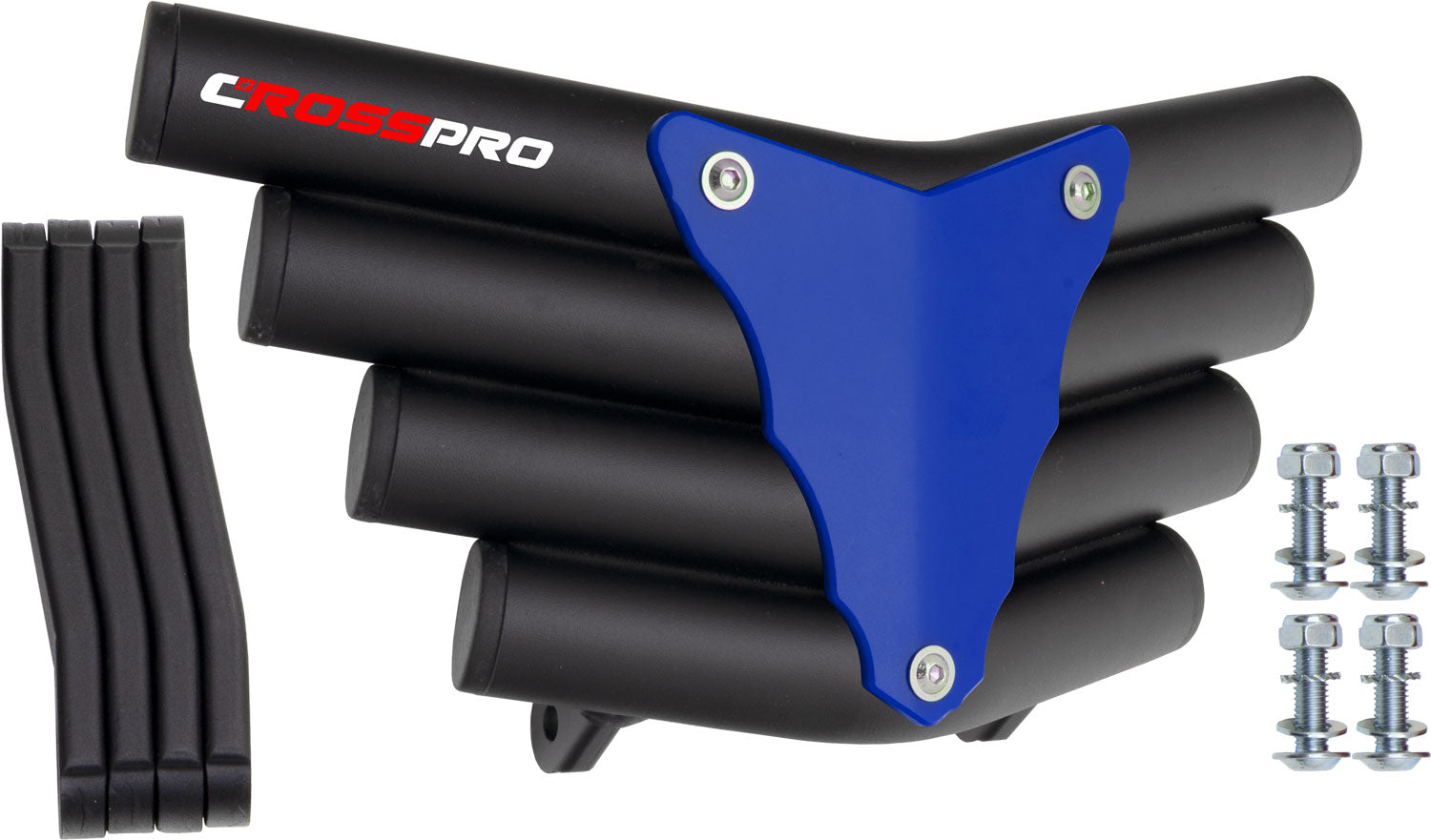 Crosspro - Front Bumper Corot For Can Am (BRP) DS 250-Textured Black Tube / Blue Plate