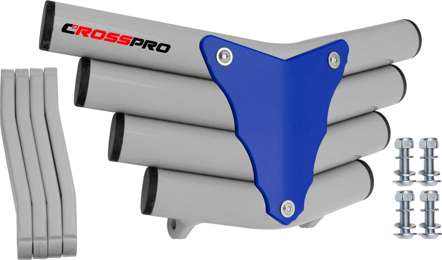 Crosspro - Front Bumper Corot For Dinli DL 450-White Tube / Blue Plate