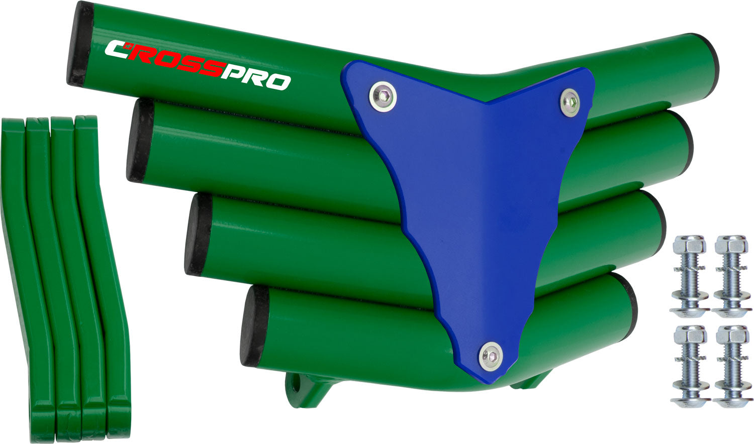 Crosspro - Front Bumper Corot For Honda TRX 700-Green Tube / Blue Plate