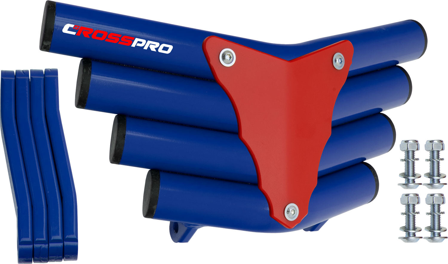 Crosspro - Front Bumper Corot For Can Am (BRP) DS 250-Blue Tube / Red Plate