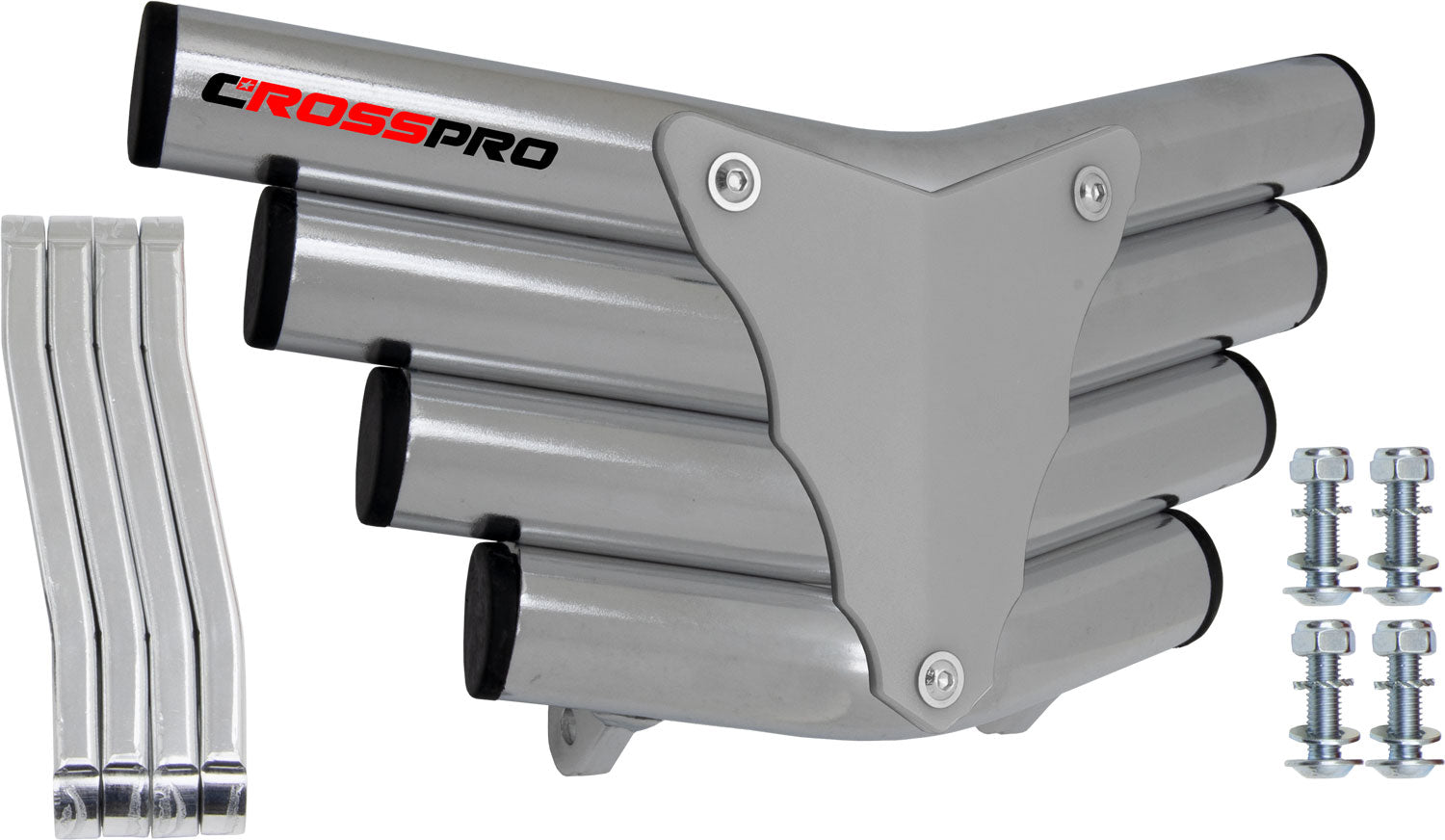 Crosspro - Front Bumper Corot For Yamaha YFM 250 Raptor-Polish Tubo / White Plate