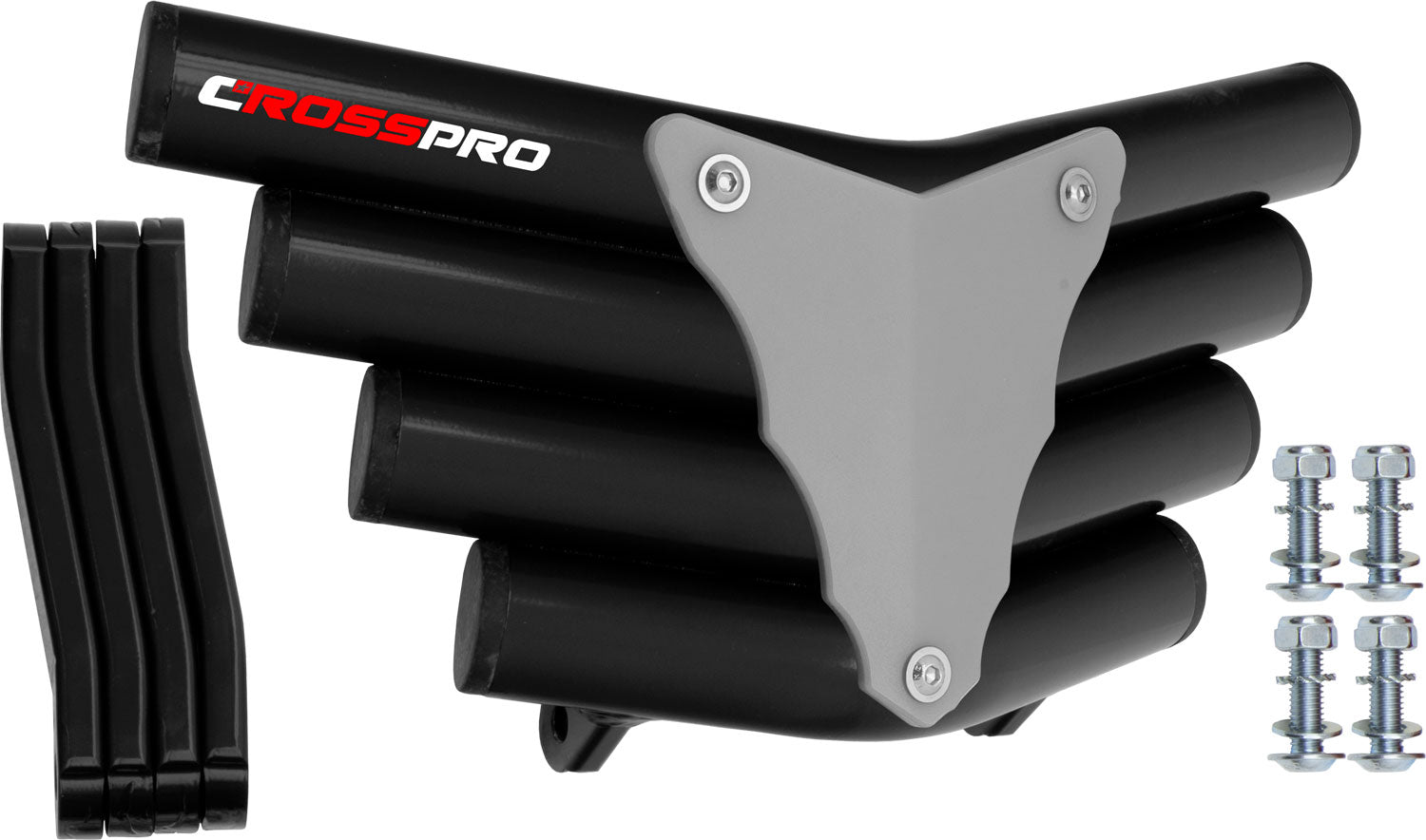 Crosspro - Front Bumper Corot For Access SP 450-Black Tube / White Plate