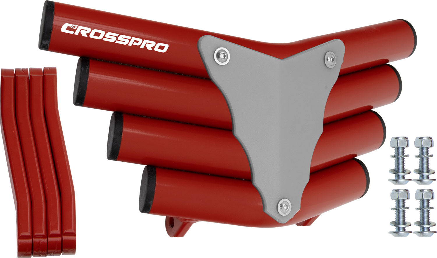 Crosspro - Front Bumper Corot For Aeon Cobra 350-Red Tube / White Plate
