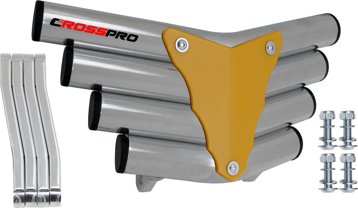 Crosspro - Front Bumper Corot For Yamaha YFZ 450R-Polish Tubo / Yellow Plate