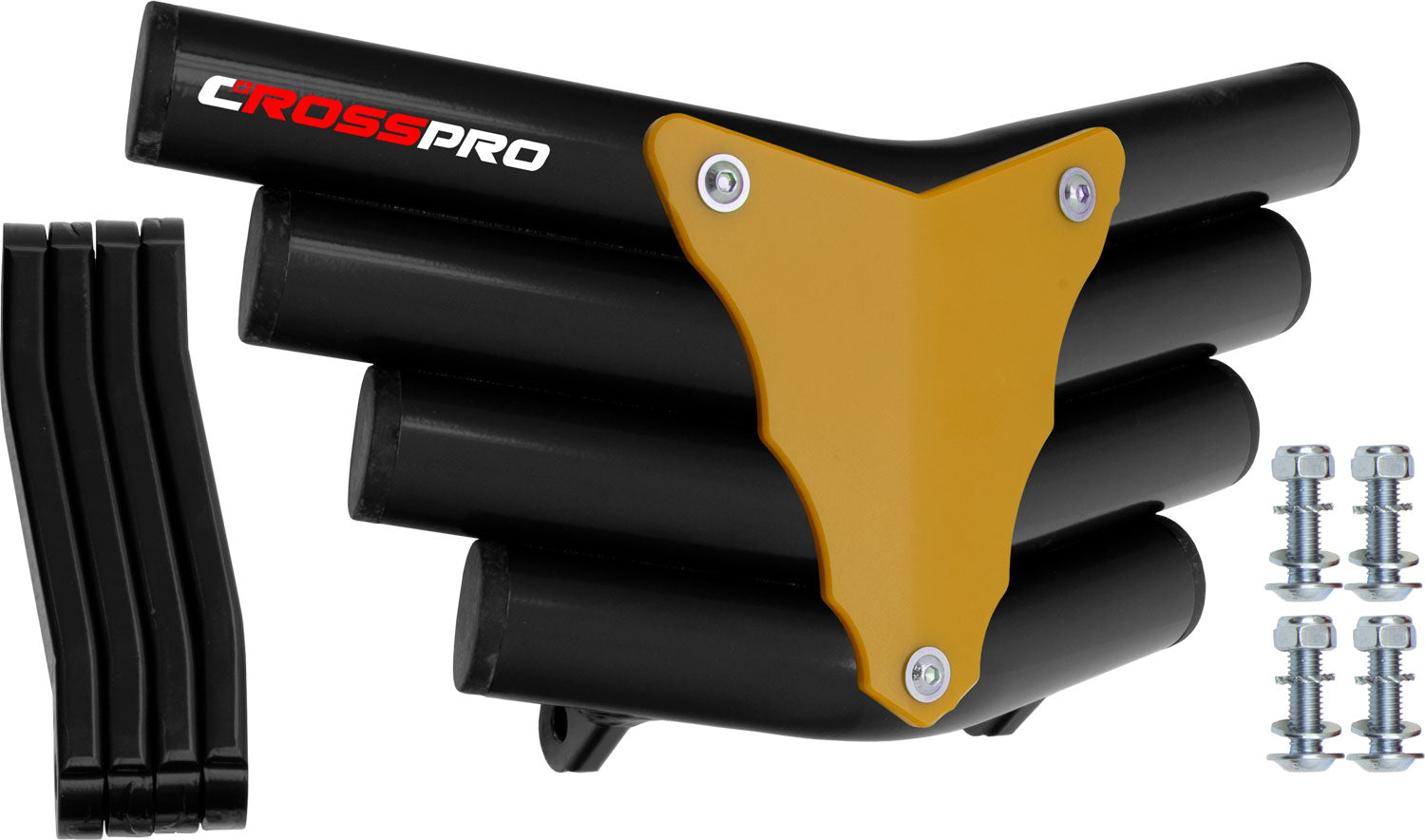 Crosspro - Front Bumper Corot For Yamaha YFZ 350 Banshee-Black Tube / Yellow Plate