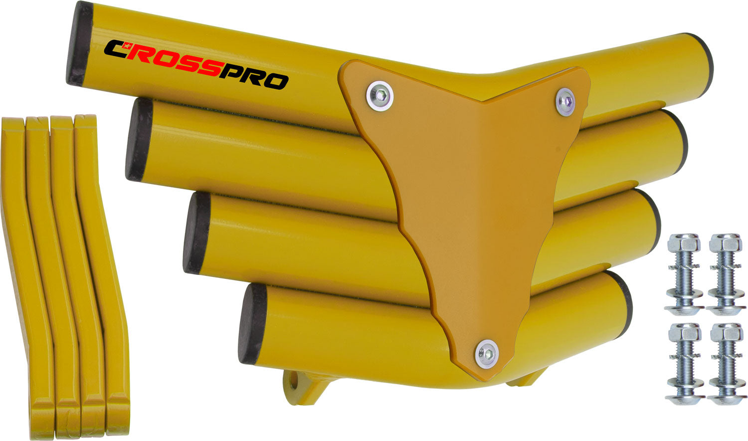 Crosspro - Front Bumper Corot For Yamaha YFZ 350 Banshee-Yellow Tube / Yellow Plate
