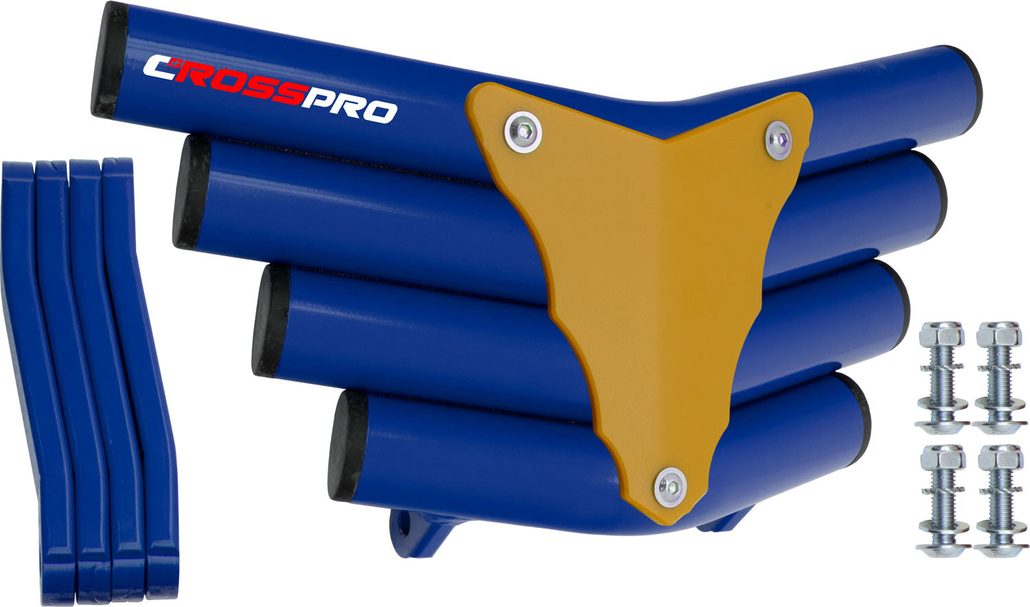 Crosspro - Front Bumper Corot For Polaris Outlaw 525-Blue Tube / Yellow Plate