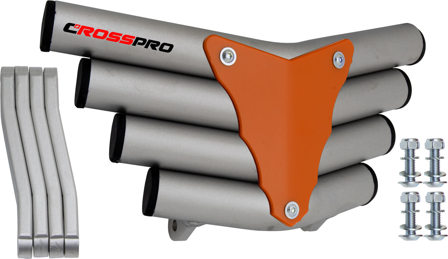 Crosspro - Front Bumper Corot For Aeon Cobra 350-Ice Polish Tube / Orange Plate