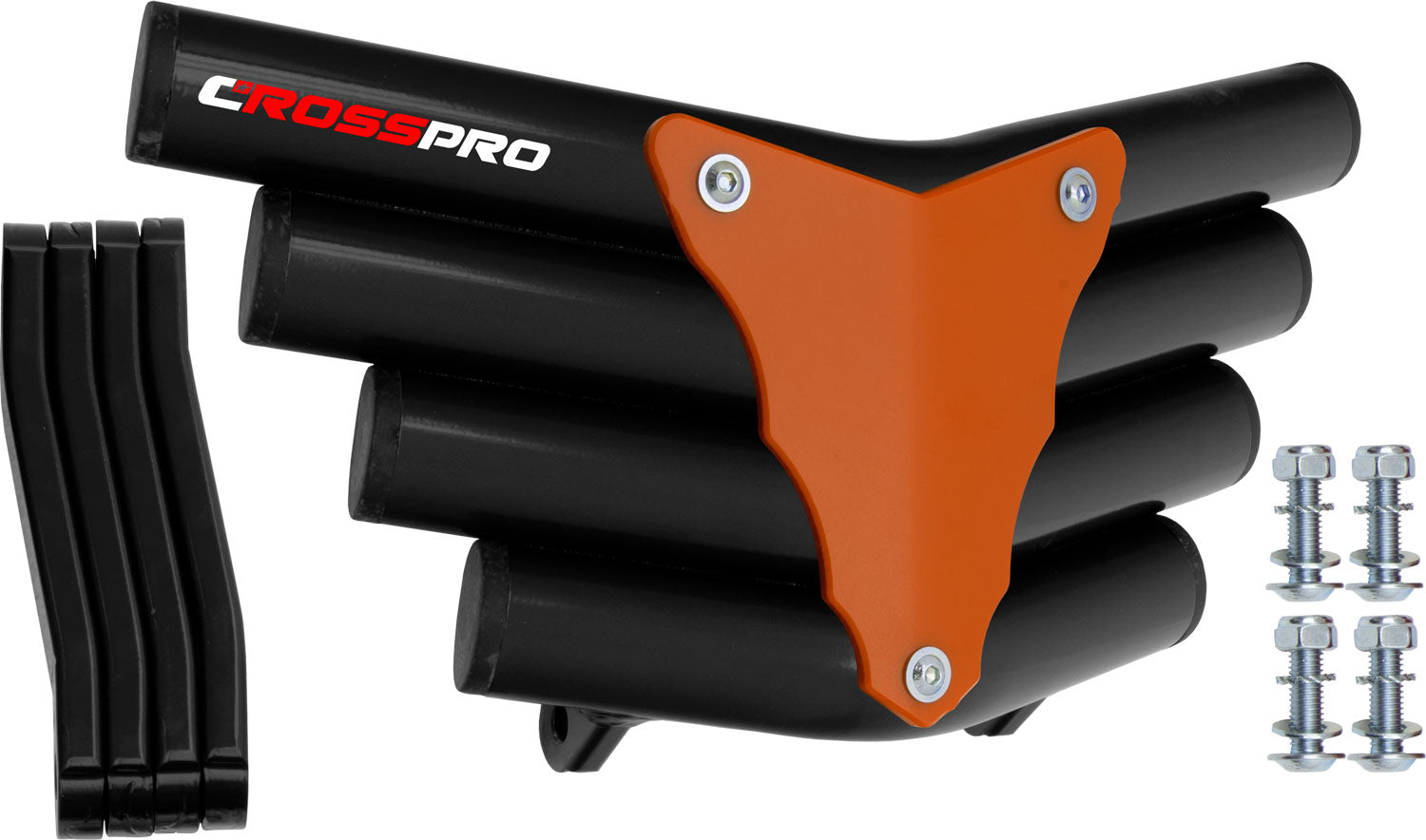 Crosspro - Front Bumper Corot For Yamaha YFZ 350 Banshee-Black Tube / Orange Plate