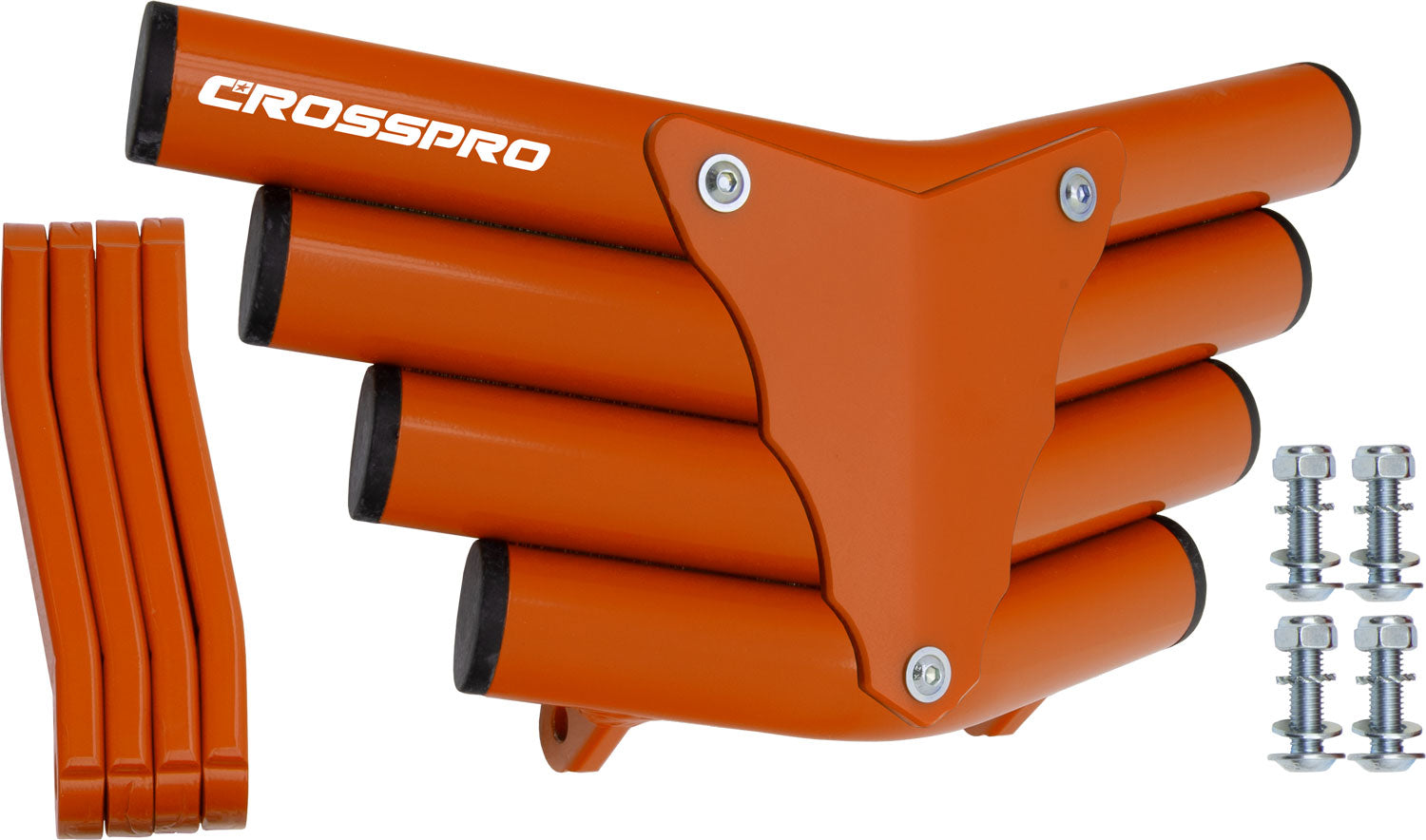 Crosspro - Front Bumper Corot For Yamaha YFM 350 Raptor-Orange Tube / Orange Plate