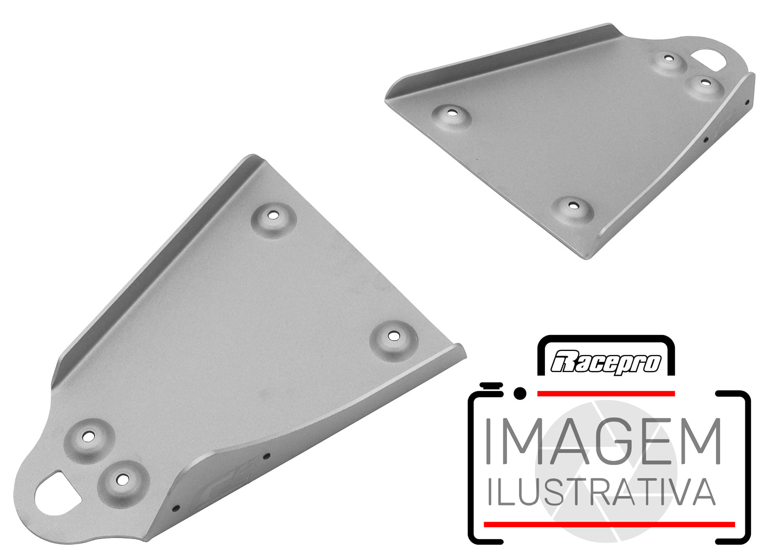 Crosspro - Front Triangle Cover Aluminum For Polaris RZR 900-Textured Black