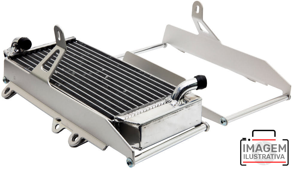 Crosspro - Aluminum Radiator Guard Light For KTM Freeride 250 R-Ice Polish