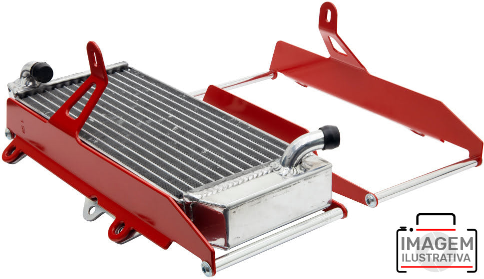 Crosspro - Aluminum Radiator Guard Light For Husqvarna TC 449, TE 449, TE 511-Red