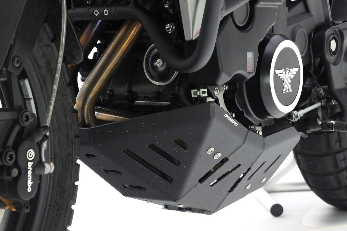 Crosspro - Aluminum Trail Engine Guard For Moto-Morini X-CAPE 649-Textured Black