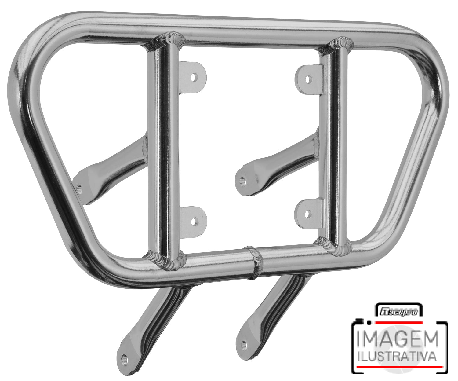 Crosspro - Tube for Front Bumper CR01 For Yamaha YFM 660 Raptor-Polish Tubo