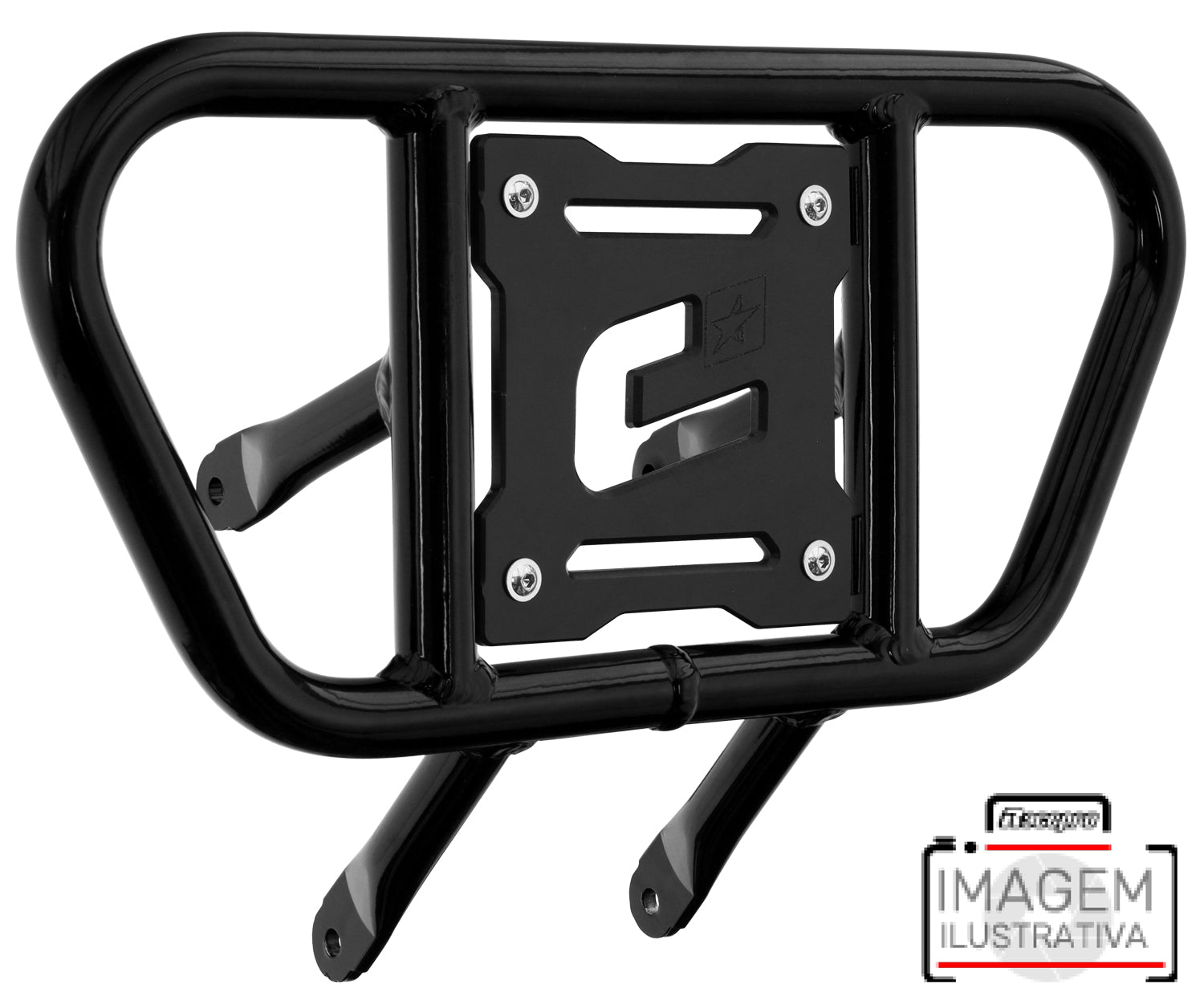 Crosspro - Front Bumper CR01 For Yamaha YFZ 450R-Black Tube / Black Plate